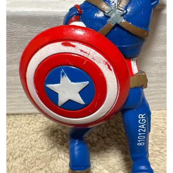 Marvel Captain America Rubber Action Figure With Shield 6" - Picture 5 of 11